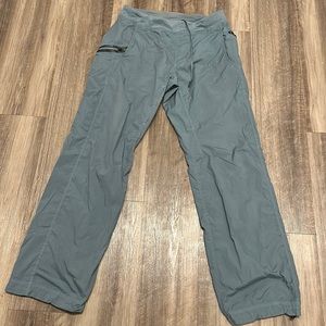 Grey-Green Mens Lululemon Drawstring Workout Pants